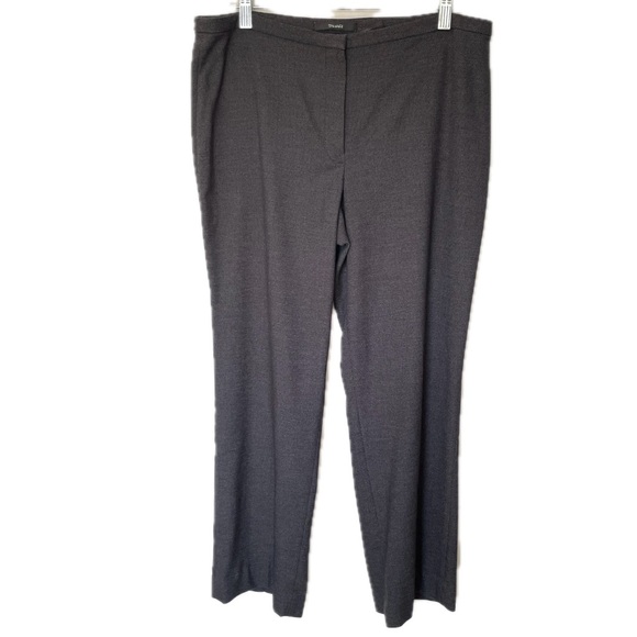 Tahari Dress Pants Dark Grey Mid-Rise Career Women’s Size 12 - Picture 1 of 7